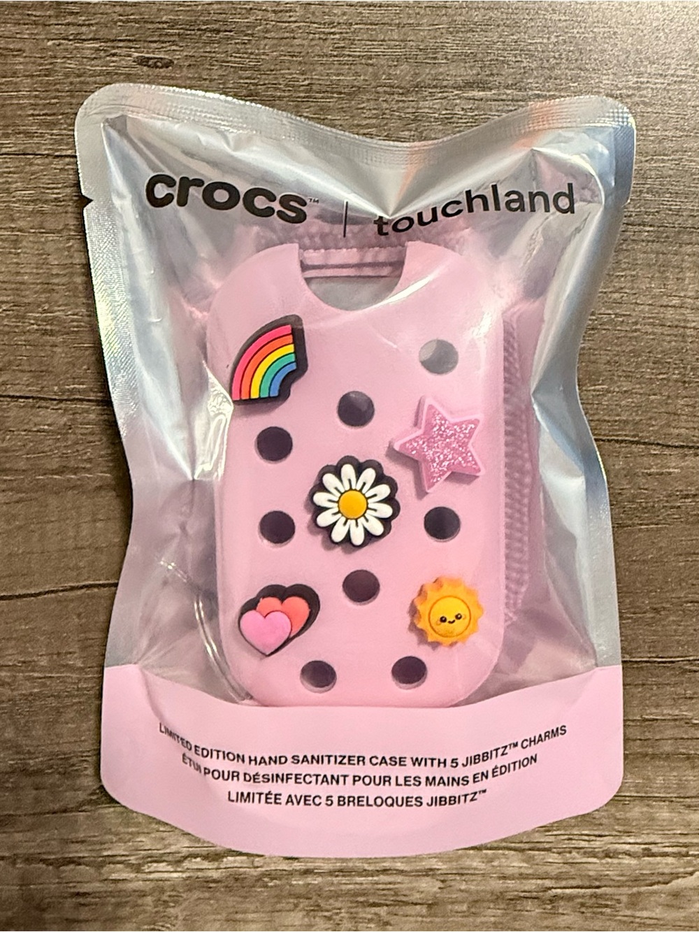 Touchland And Crocs Sanitizer Case Pink